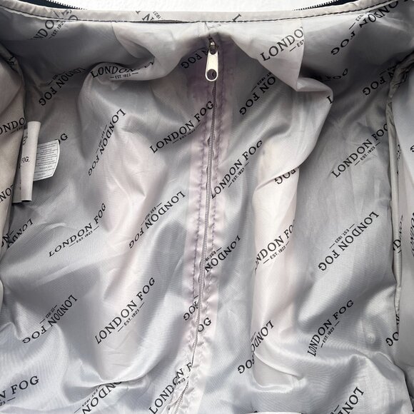 London Fog Under the Seat Carryon Sheffield Roller Bag 15IN Houndstooth #1470 - Picture 14 of 16